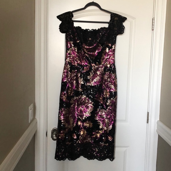 Sequin evening dress - Picture 3 of 5